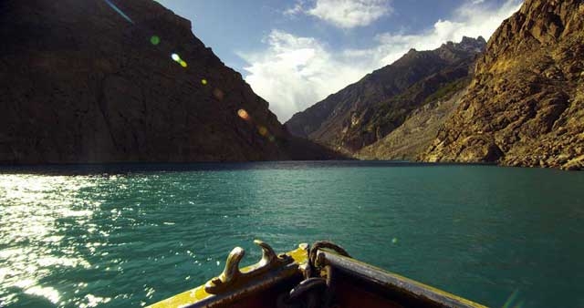 Niccolo Piazza's new documentary looks at climate change and water management in northern Pakistan's Karakoram Range. Above: Attabad Lake, Hunza Valley. (Niccolo Piazza)