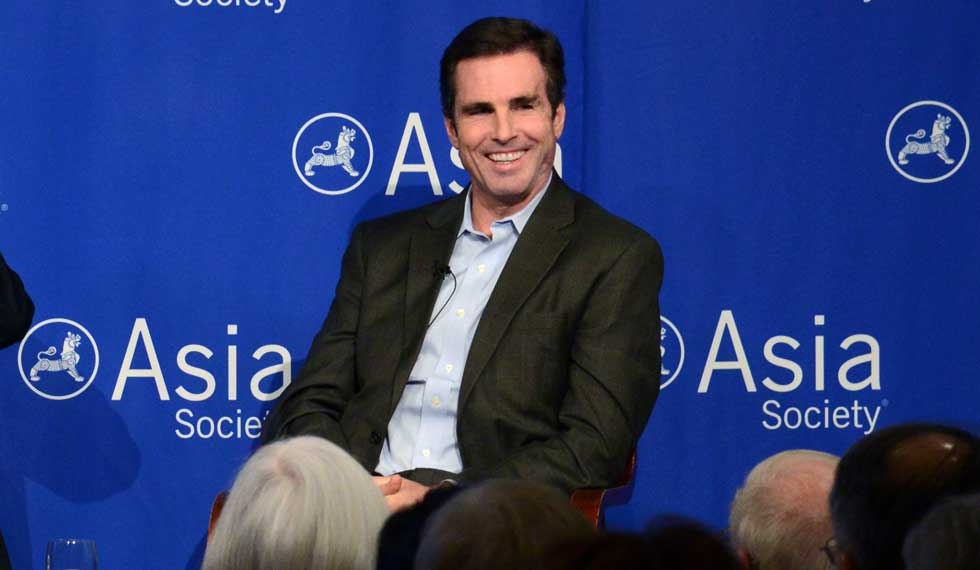 Discussing his near-fatal wounding by a roadside bomb in Iraq in 2006, Bob Woodruff confided, "There have been miracles, absolutely. I'm probably one of them." (Craig Chesek/Asia Society)
