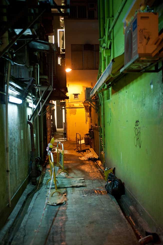 Kirk Pedersen. "Green Alley, Wan Chai, Hong Kong," 2009. Inkjet print. Courtesy of the artist.