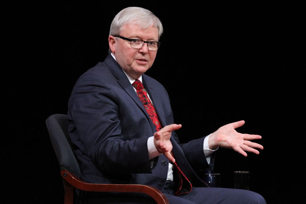 Former Prime Minister of Australia Kevin Rudd is the inaugural President of the Asia Society Policy Institute. (Ellen Wallop/Asia Society)