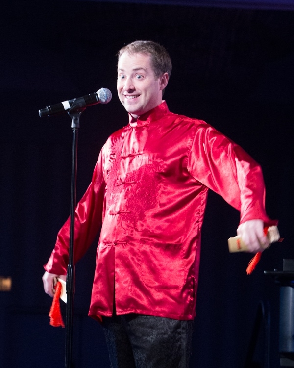 Comedian Nicholas Angiers from Revolution Chinese performed kuaiban at the opening dinner and plenary (Ben Kornegay/ProgressiveImagesPhoto).