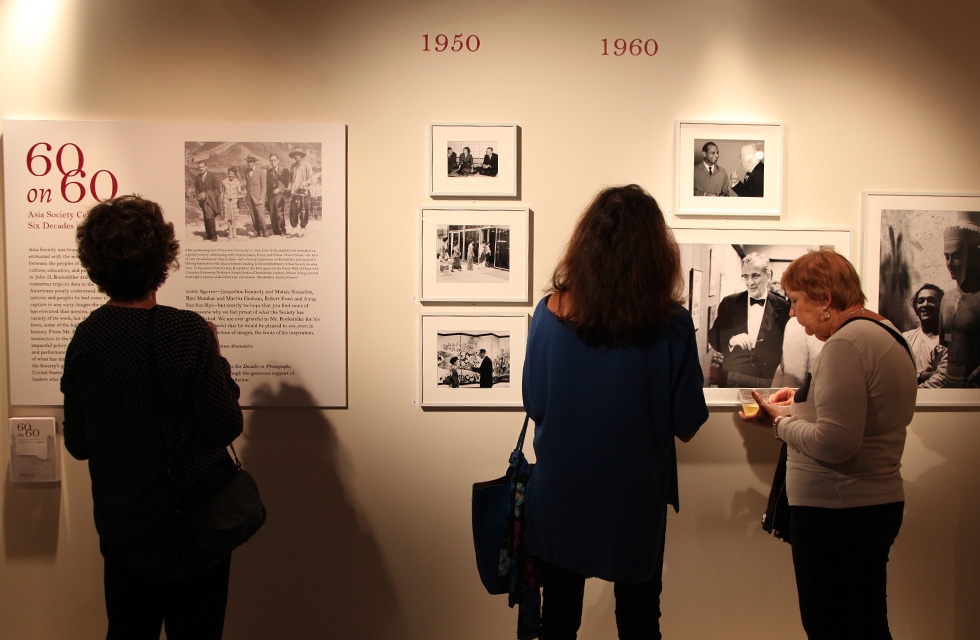 Members explore Asia Society's other exhibitions in New York on September 12, 2016. (Ellen Wallop/Asia Society)