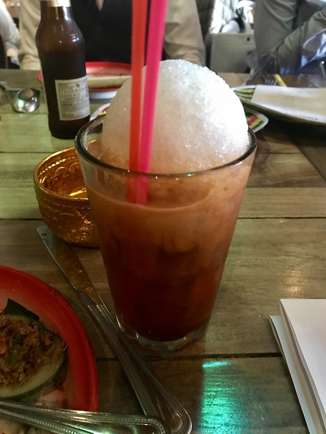 A very unique version of Thai Iced Tea! (Liza Strauss/Asia Society)