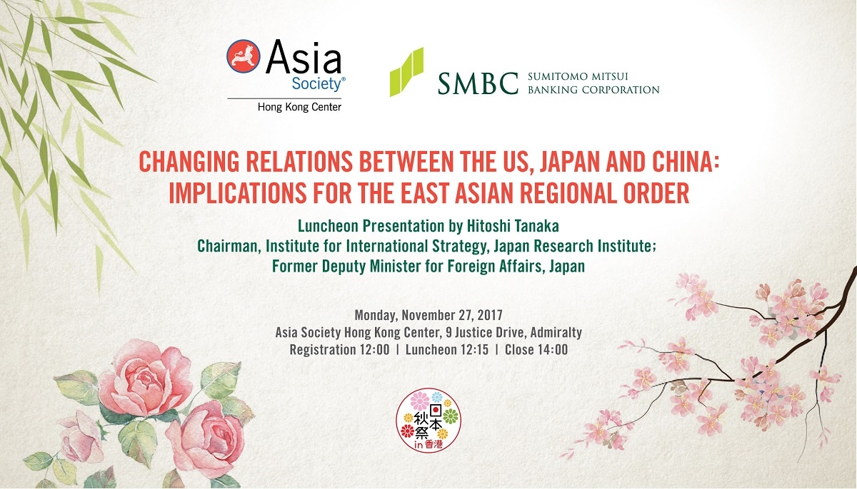 Changing Relations Between the U.S., Japan and China: Implications for the East Asian Regional Order