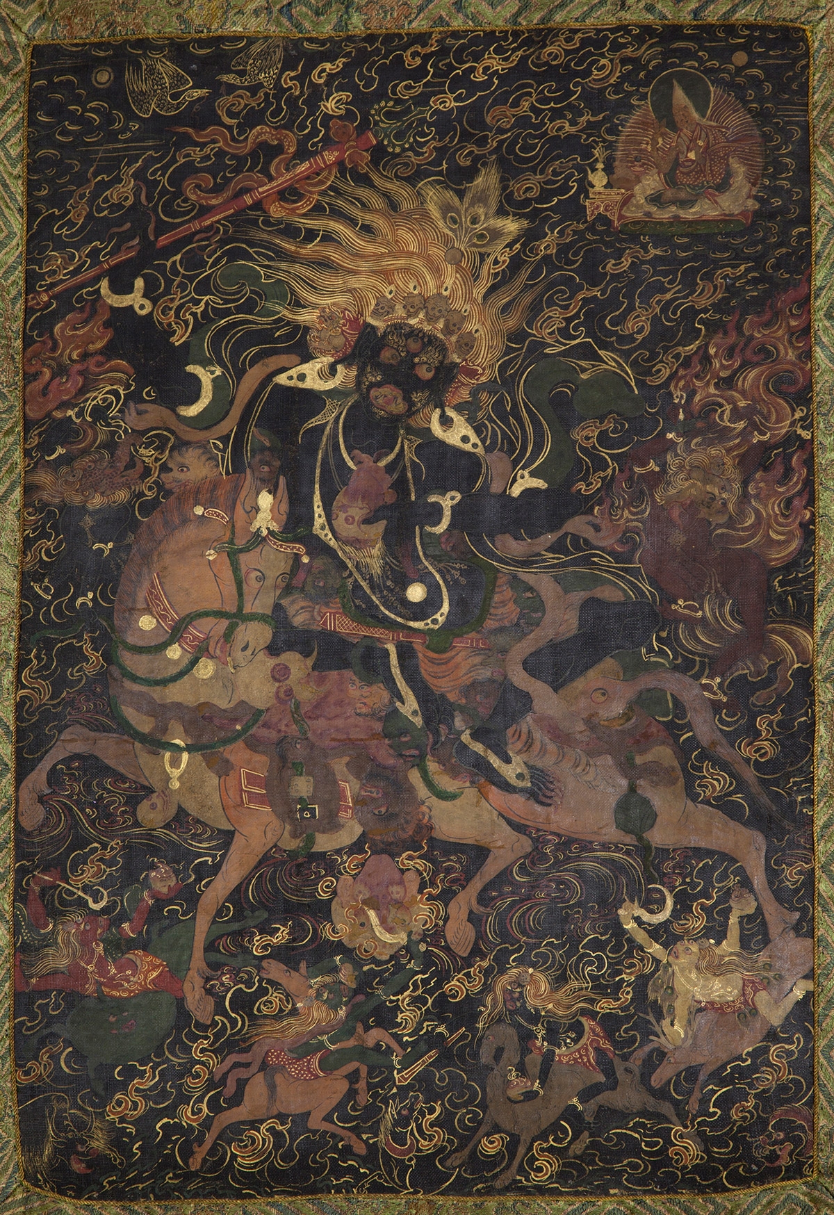 Palden Lhamo. 18th century. Tibet. Tradition: Gelug. Pigments on cloth. MU-CIV/MAO "Giuseppe Tucci," inv. 944/777. Image courtesy of the Museum of Civilisation/Museum of Oriental Art "Giuseppe Tucci," Rome.