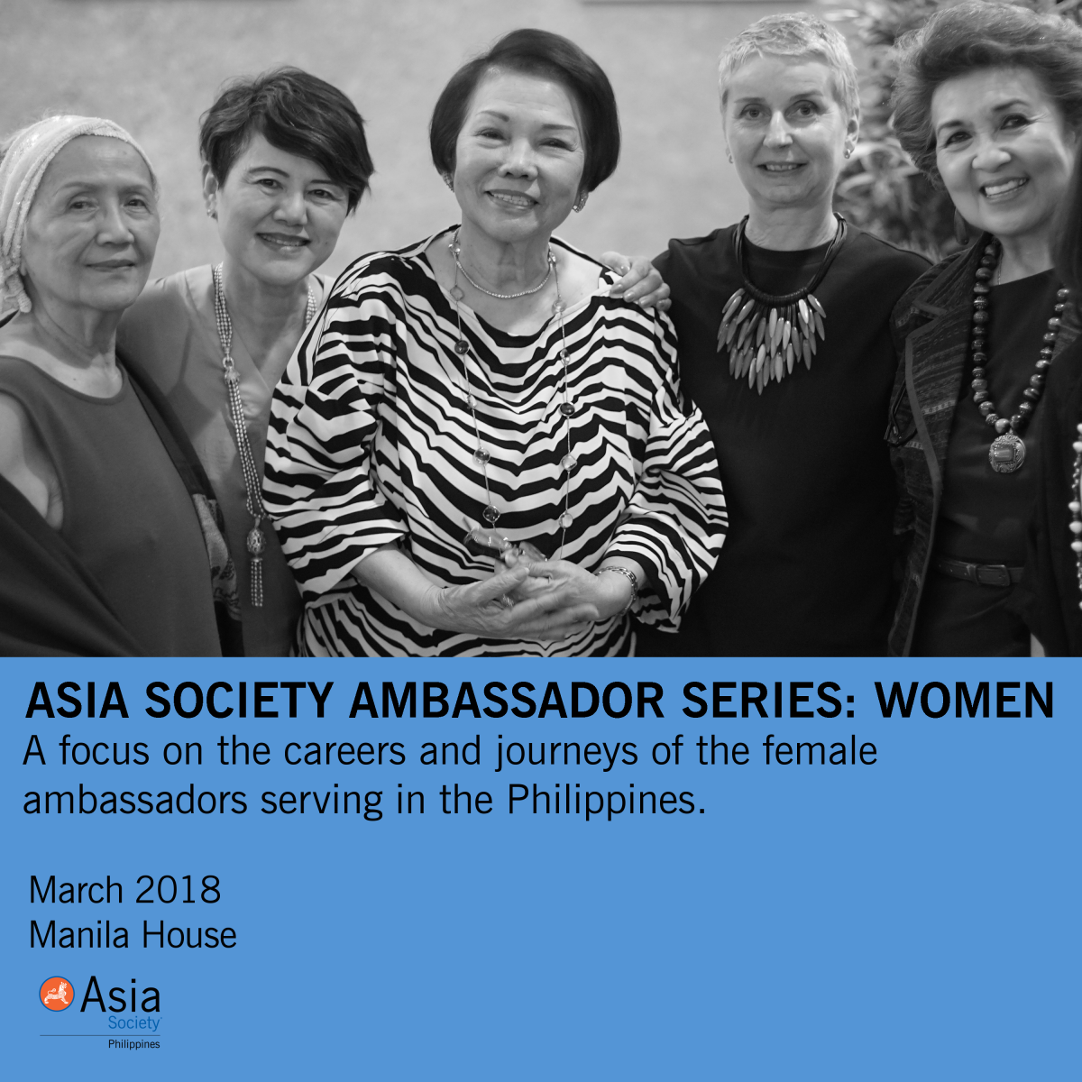 Ambassador Series: Women in Diplomacy | 13 March 2018 | 6 PM | Manila House