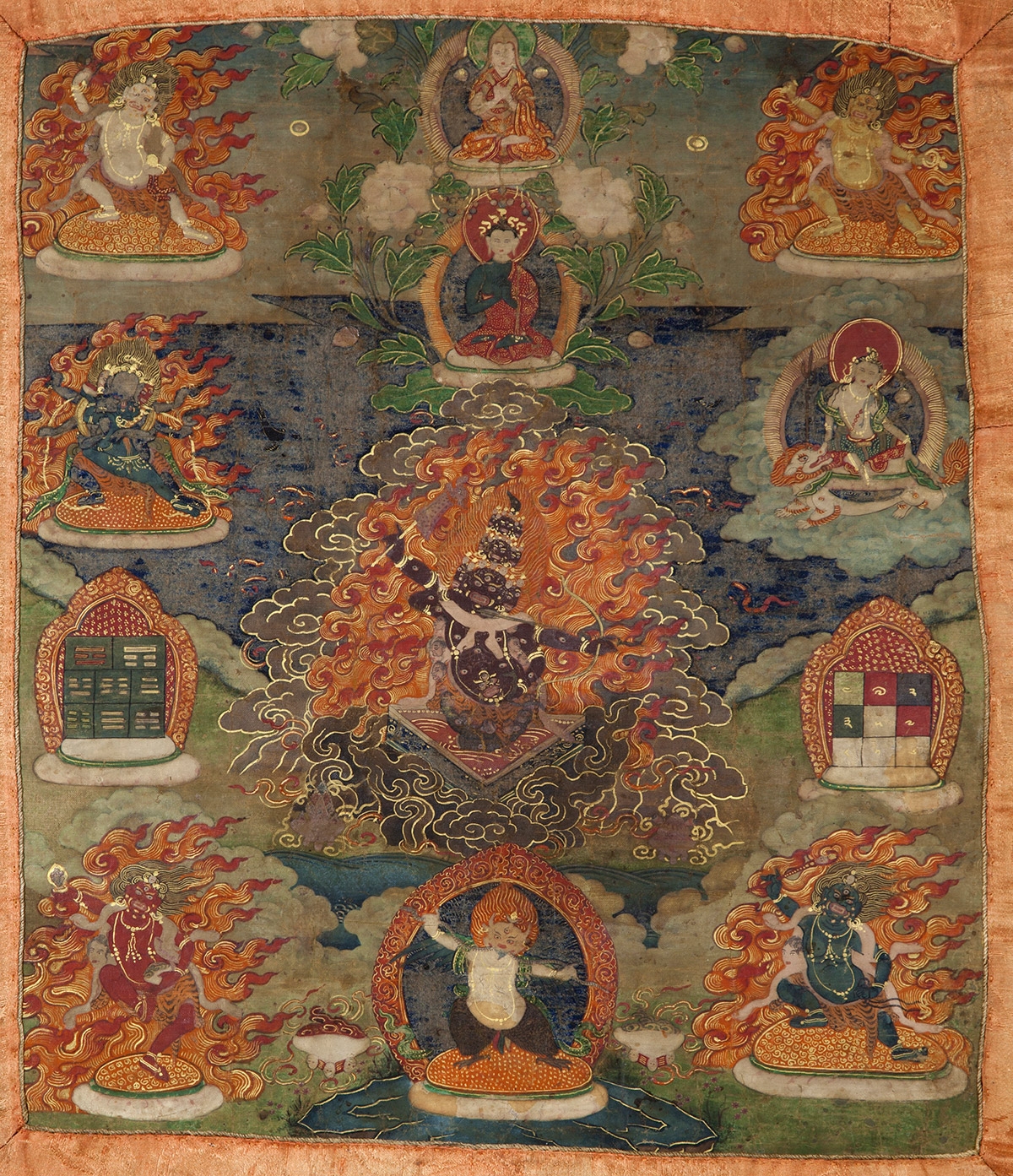 Rahu. 19th century. Tibet. Tradition: Gelug. Pigments on cloth. MU-CIV/MAO "Giuseppe Tucci," inv. 946/779. Image courtesy of the Museum of Civilisation/Museum of Oriental Art "Giuseppe Tucci," Rome.