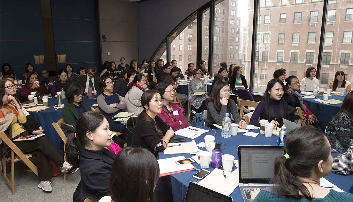 Chinese language educators listen to presentations at the 2018 Asia Society Chinese Language Teachers Institute. (Elena Olivo/Asia Society)