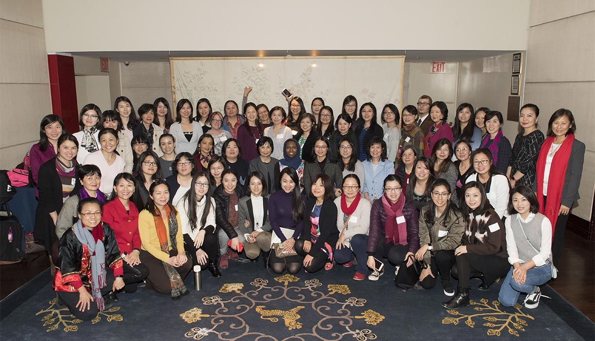 The 2018 Asia Society Chinese Language Teachers Institute's 60 attendees, presenters, and Asia Society staff. (Elena Olivo/Asia Society)