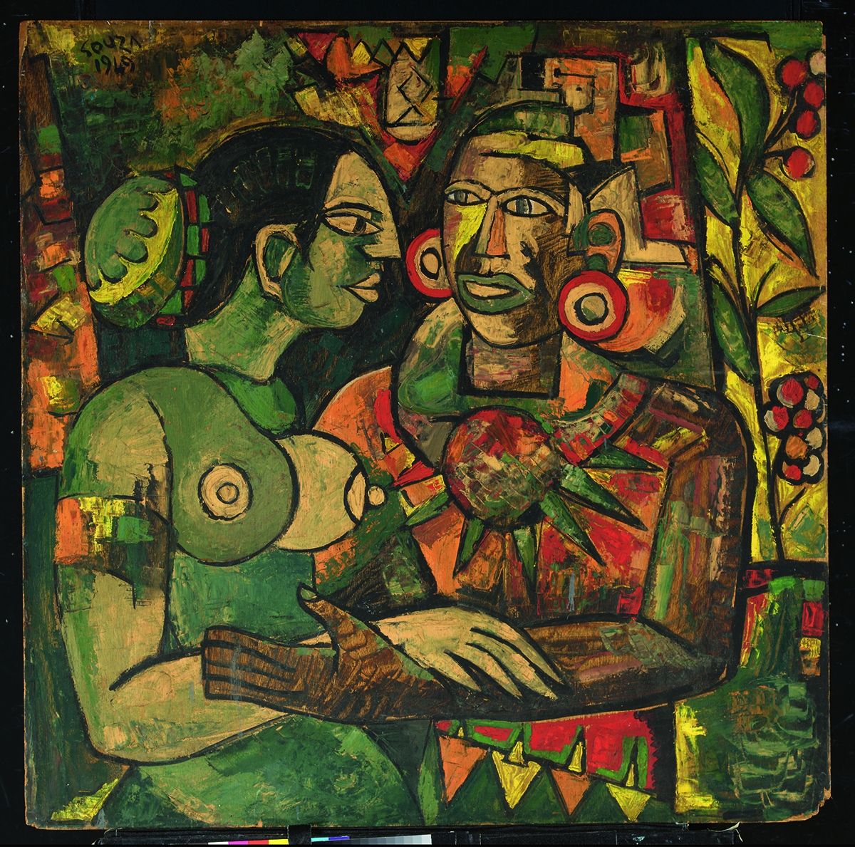 F. N. Souza. Mithuna (Lovers), 1949