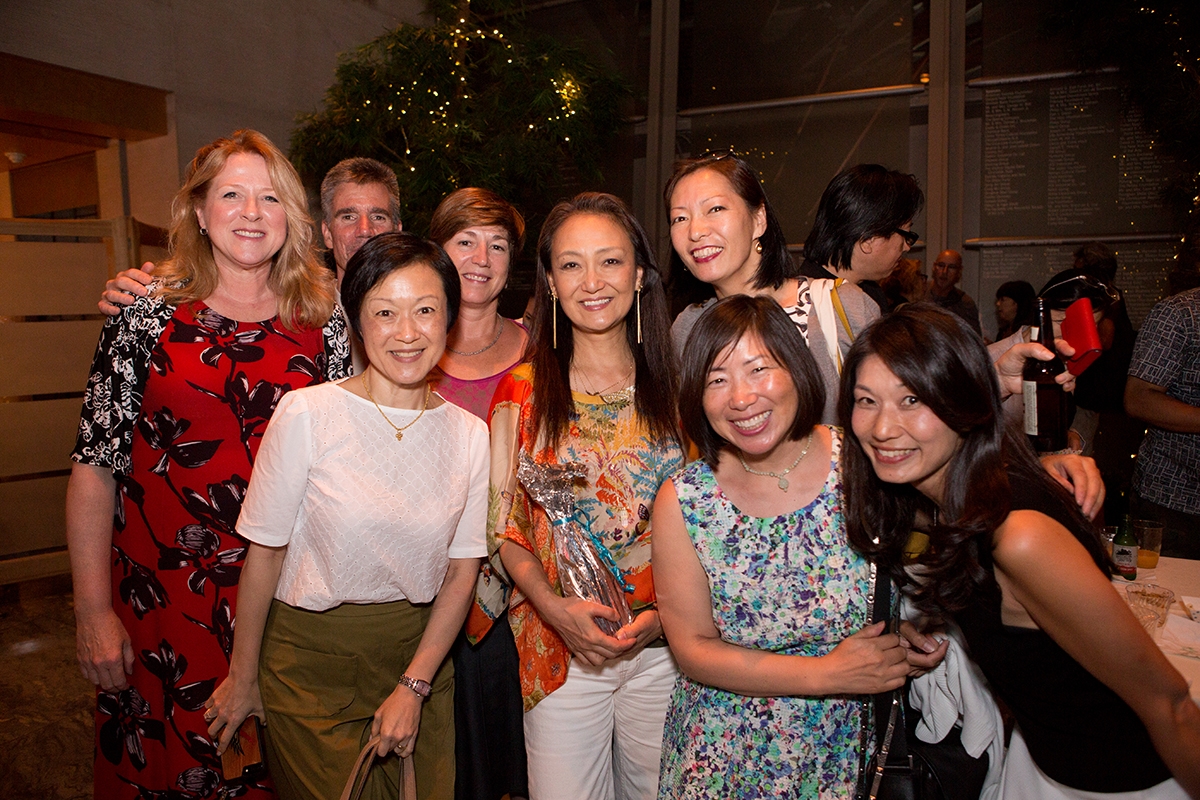 'Whale of a Tale' filmmaker Megumi Sasaki with screening attendees at Asia Society New York