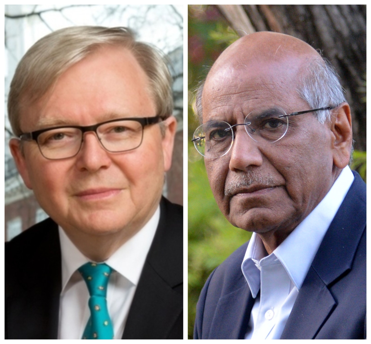Kevin Rudd and Shyam Saran
