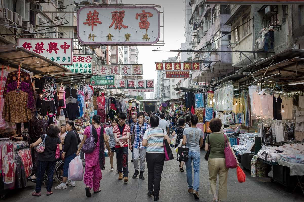 Hong Kong's Sham Shui Po market in October, 2013.