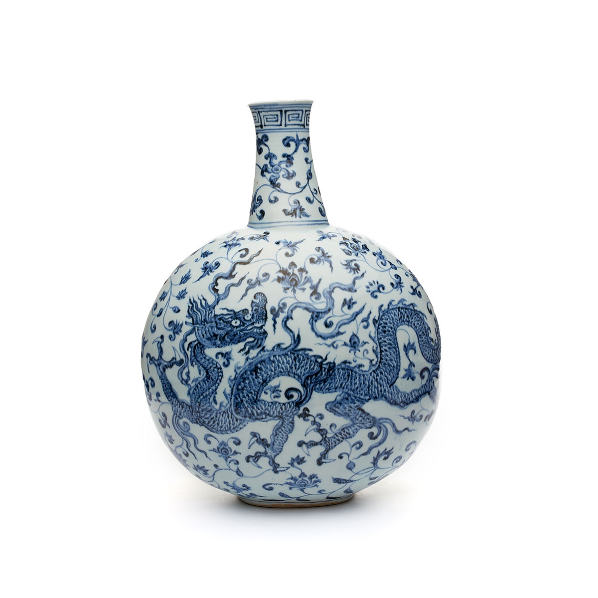 Flask. China, Jiangxi Province. Ming period, early 15th century (probably Yongle era, 1403–1424). 