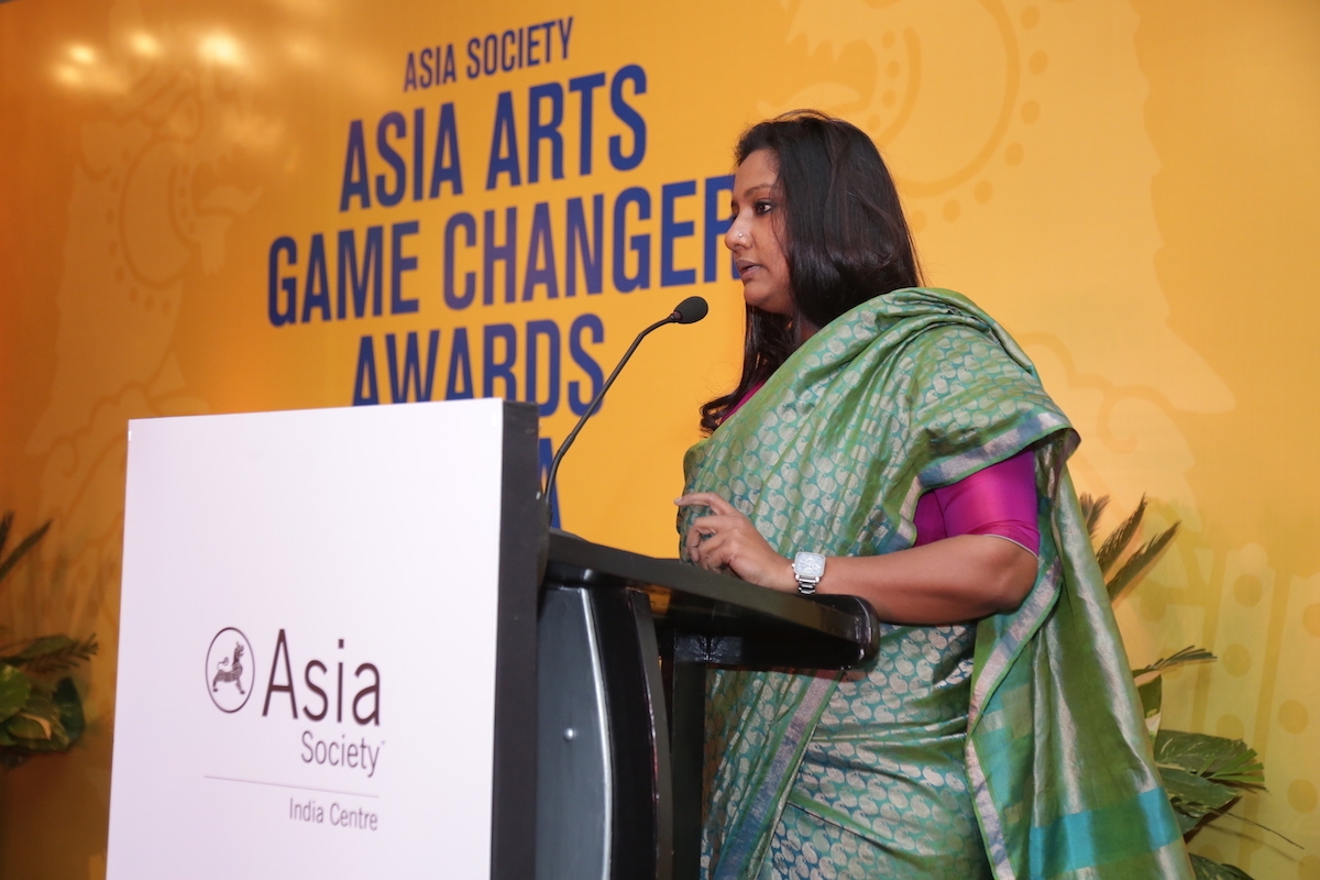 Associate Director Programmes, Asia Society India Centre, Preema John welcomes guests