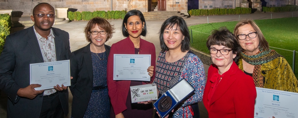 Saathi wins the 2019 St Andrews Prize for the Environment 