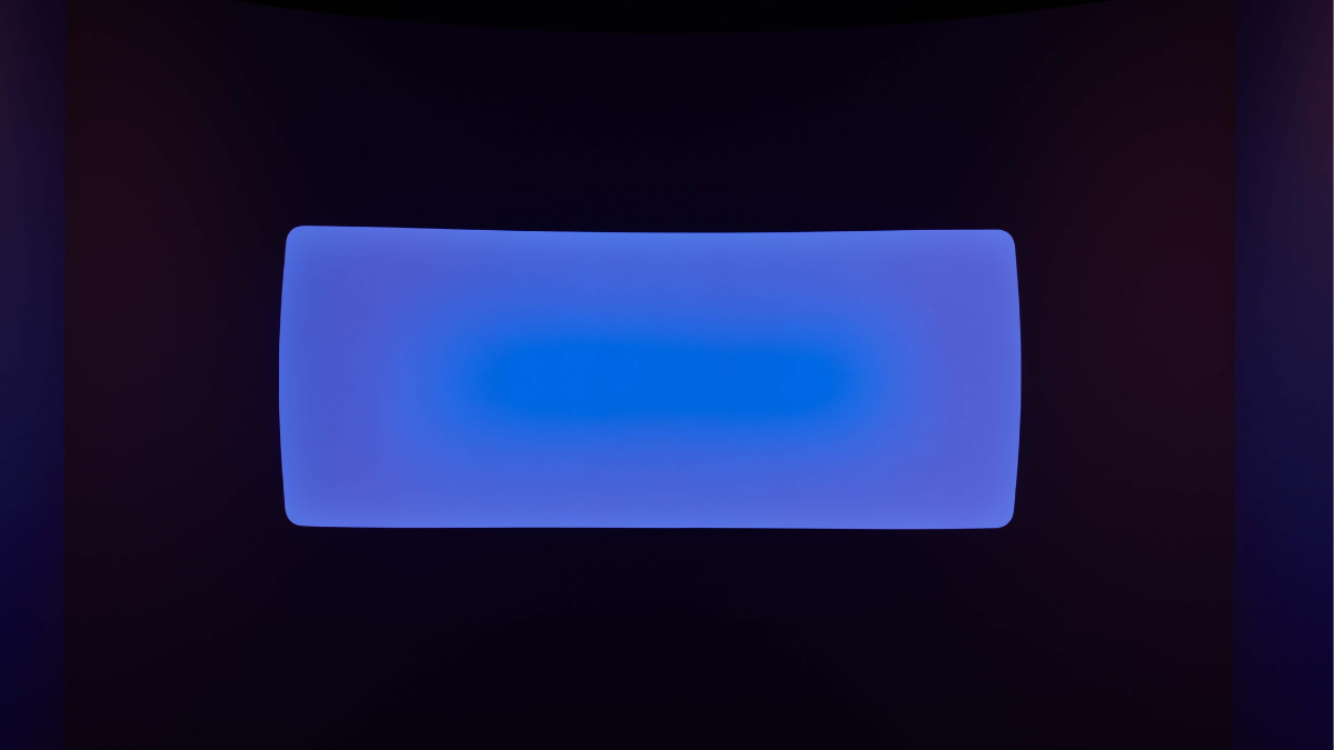 Blue artwork by James Turrell