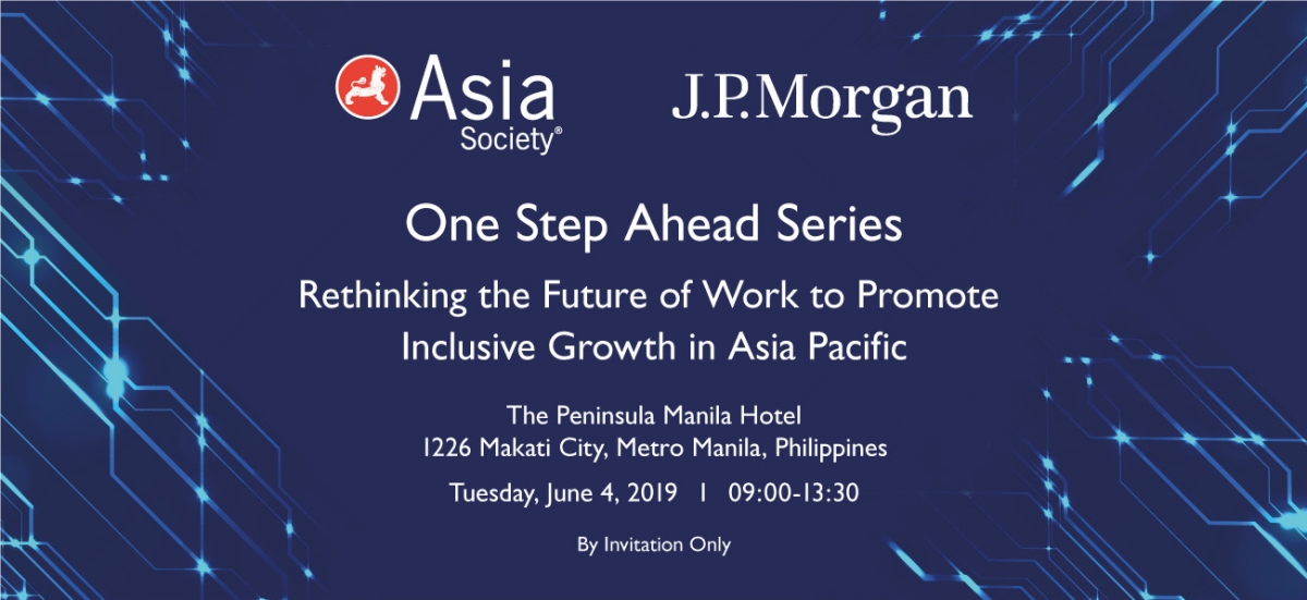 Rethinking the Future of Work to Promote Inclusive Growth in Asia Pacific | Manila, June 4