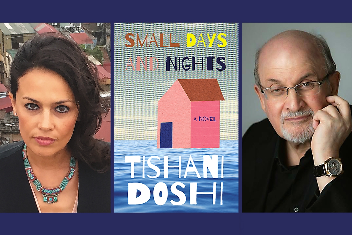 Tishani Doshi with Salman Rushdie