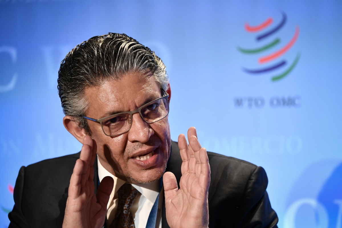 Mohammed al-Tuwaijri speaks at the WTO
