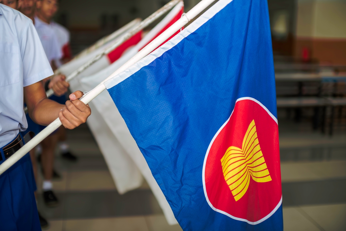 ASEAN flags - BeanRibbon - Shutterstock