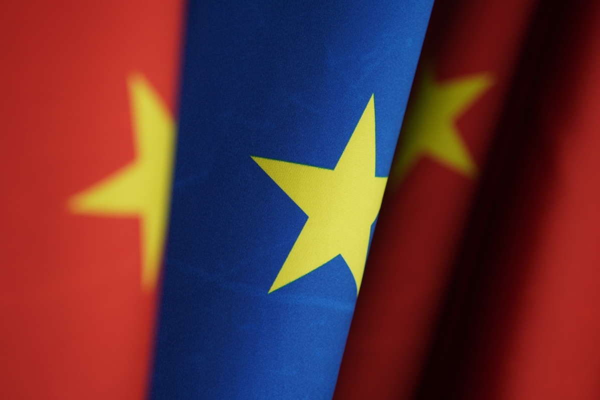 China EU Flags