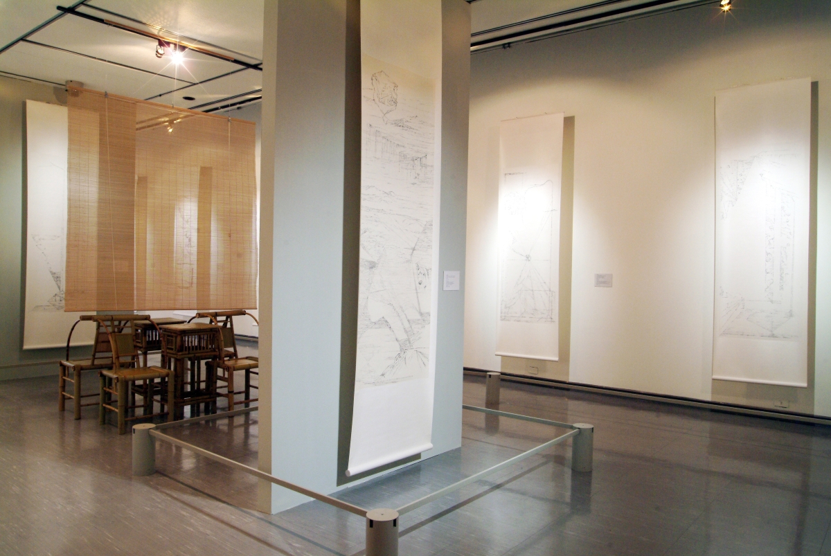  Installation shot, The Yellow Box: Contemporary Calligraphy and Painting in Taiwan, Taipei: Taipei Fine Arts Museum (2005).