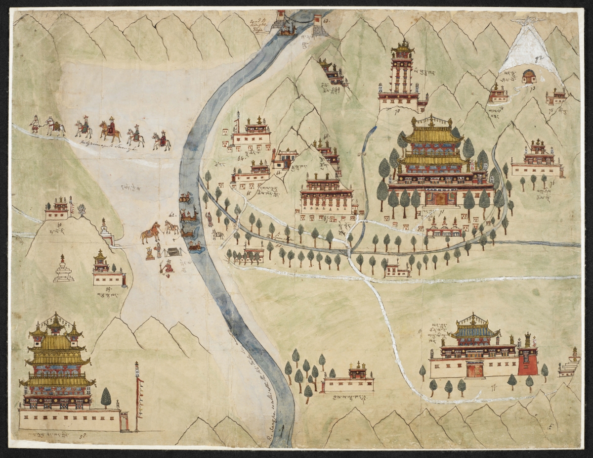 Tibetan map
