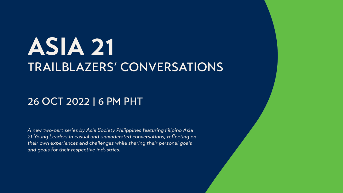 Asia 21 Trailblazers Conversations, 26 October 2022
