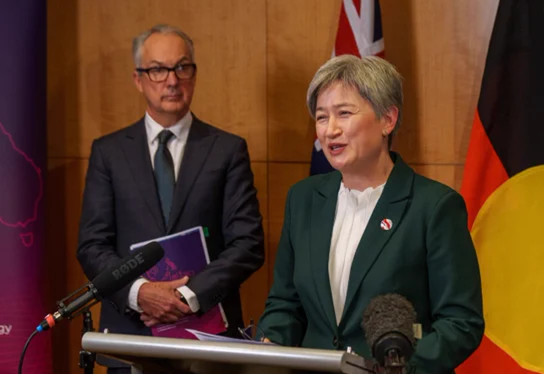 Penny Wong and Nicholas Moore