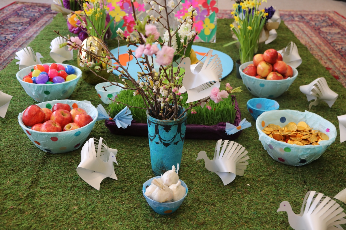 a table during nowruz