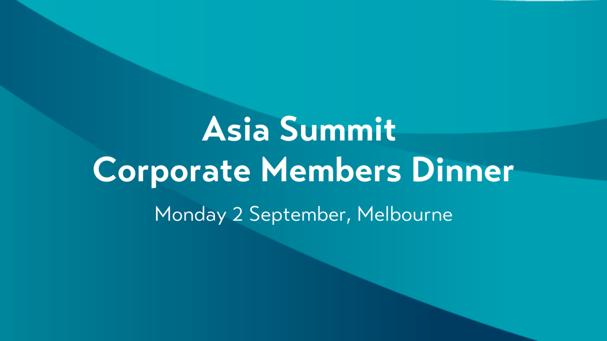 Asia Summit Corporate Members Dinner