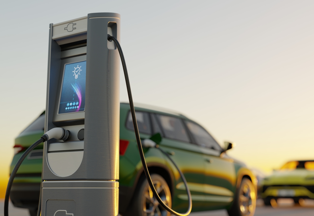 Electric car charging station