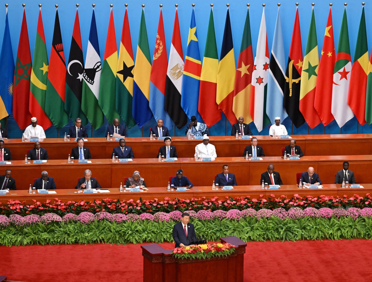 China's President Xi Jinping speaks at FOCAC