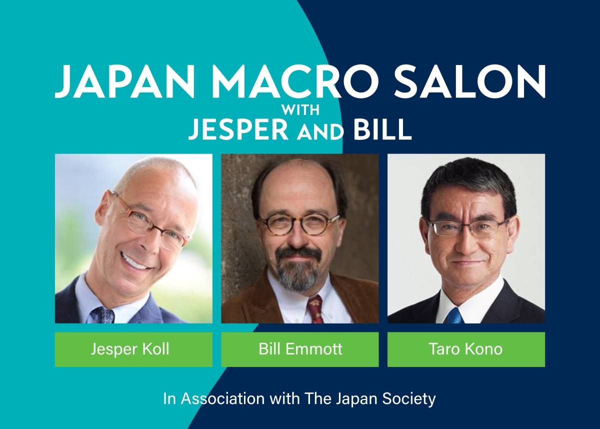 Japan Macro Salon with Jesper and Bill joined by Taro Kono, in association with the Japan Society