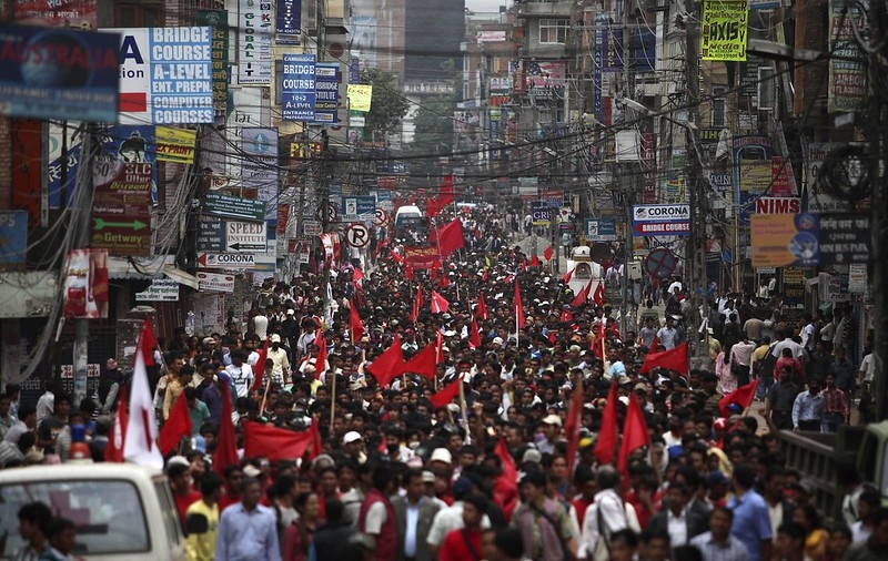Nepal Maoist Protest