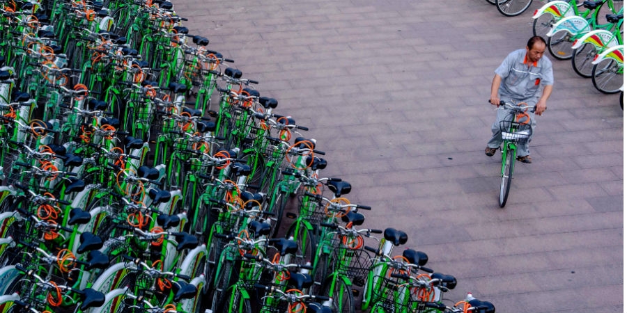 Beijing bikesharing (AFP/Getty Images)