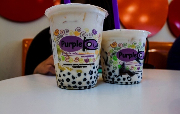 Sip on bucket-sized boba drinks at the Outer Richmond's Purple Kow.