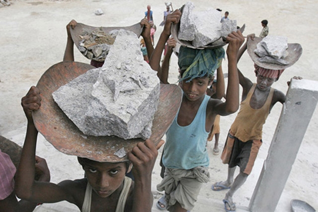 Child laborers in India