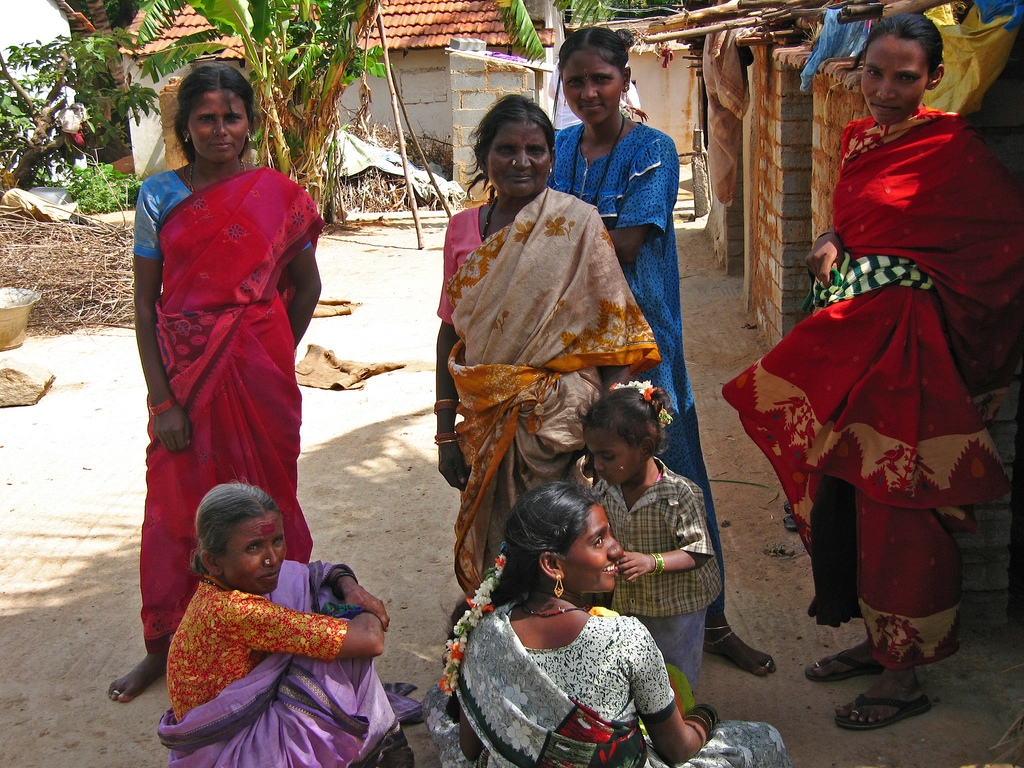 Villagers of India. (Mira (on the wall)/Flickr)