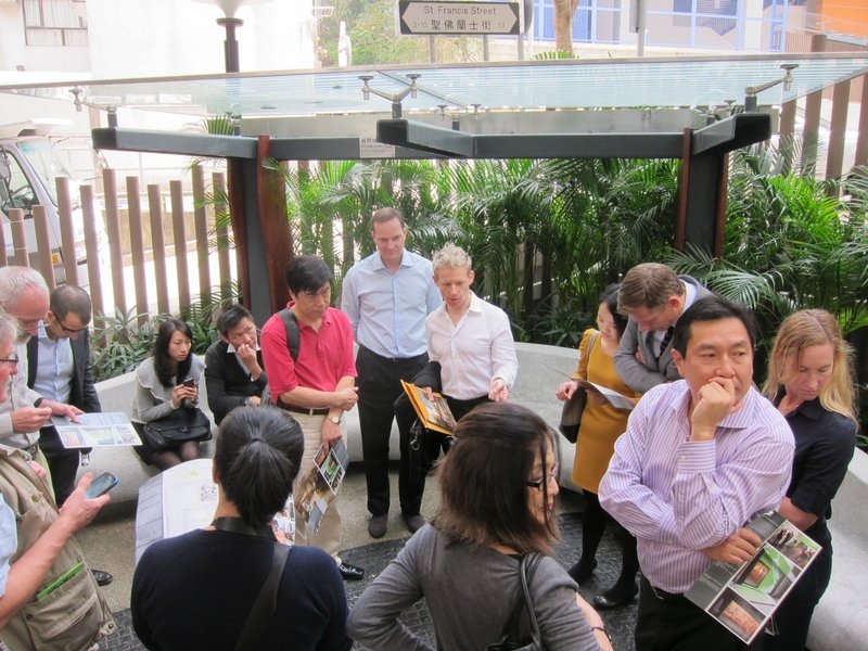Forum participants also toured Hong Kong's Old Wanchai district.