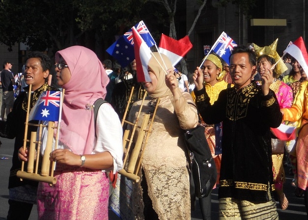 Indonesian Australians at the Australian Day Parade in Adelaide, 2011/ Michael Coghlan