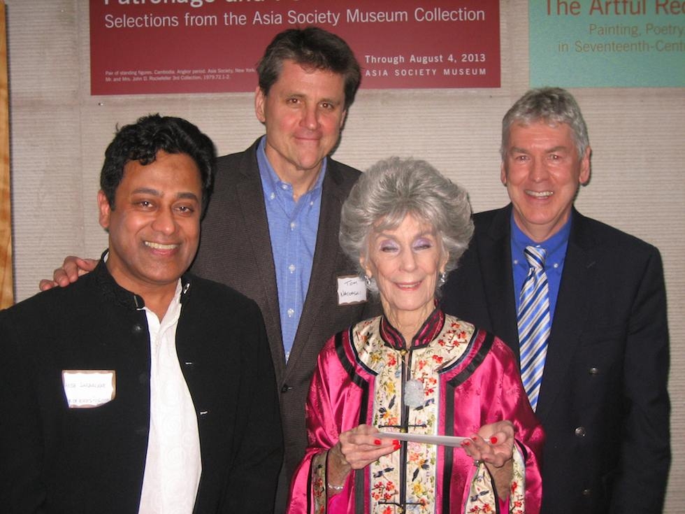Jerri Bloome with Hesh Sarmalkar, Tom Nagorski, and Chris Lawrence.