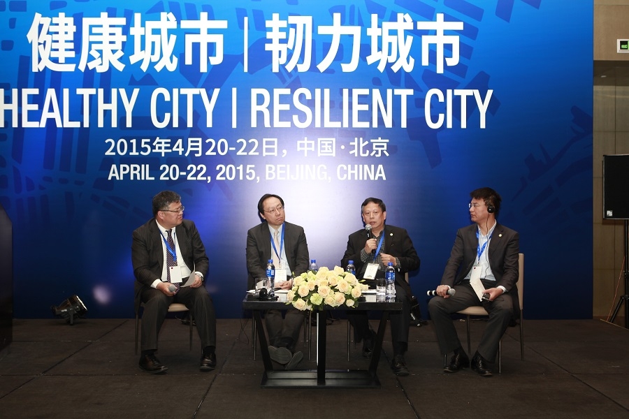 Ken Rhee, Albert Chan, Wu Jiang, Wang Haitao in dialogue at the Forum 