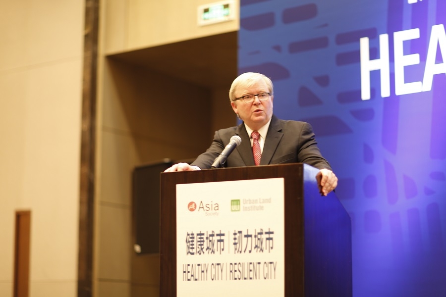 Kevin Rudd at the 3rd Annual PCSI Forum in Beijing on April 20, 2015. (Asia Society/Urban Land Institute)
