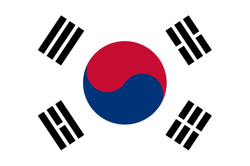 South Korean flag.