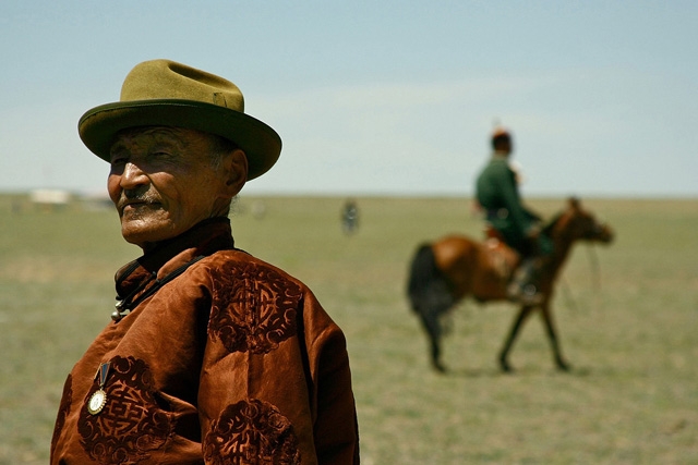 During the Naadam festival in Mongolia (Photo by mysim/flickr)