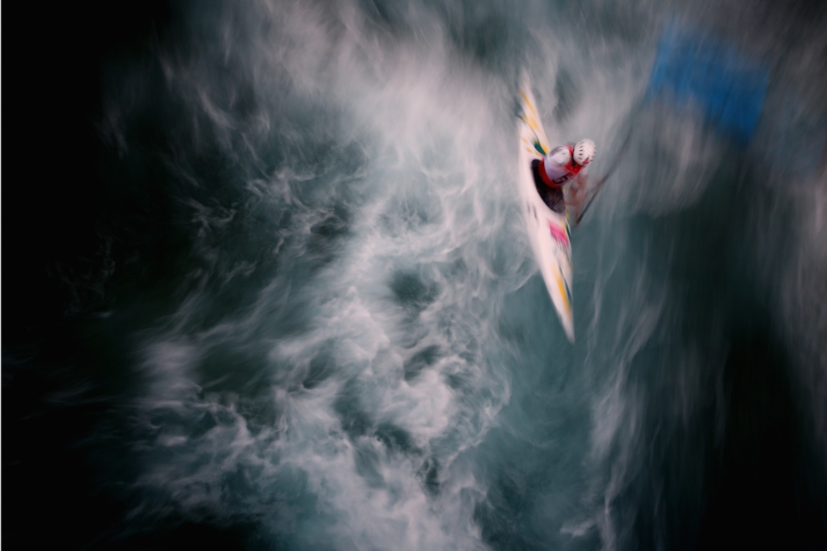 Jessica Fox of Australia competes in the Women's Kayak Single (K1) Slalom on August 2, 2012. (Alexander Hassenstein/Getty Images)