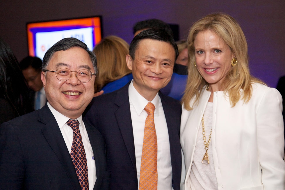 Ronnie Chan, Jack Ma, and Stephanie Foster. (Ann Billingsley/Asia Society)