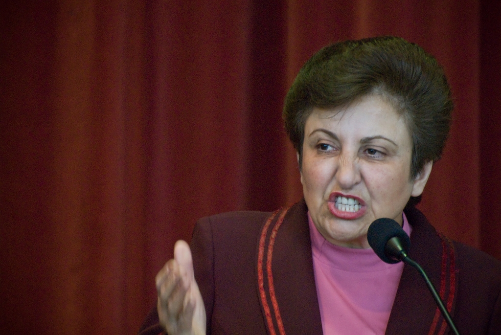 Nobel Peace Prize winner, Iranian feminist, lawyer, and patriot Shirin Ebadi. (wickenden/Flickr)